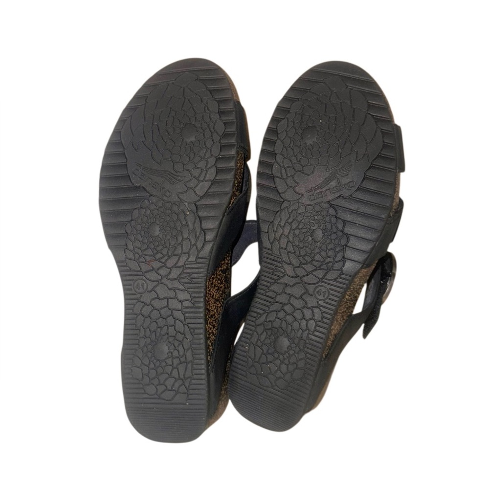 DANSKO SUSIE BLACK wedges women’s sandals size 41 11 - Picture 8 of 17